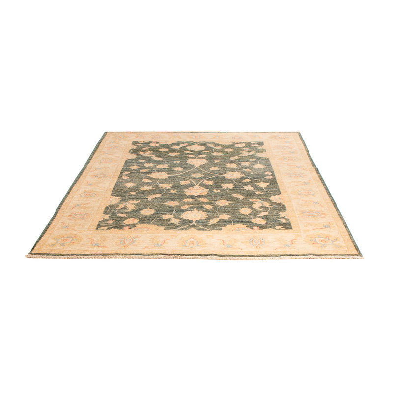 Ziegler Teppich 150x201cm - Orientteppich - minzgrün