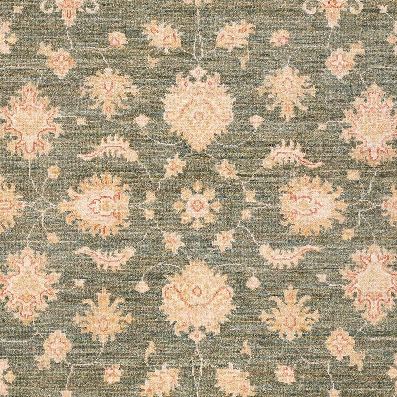 Ziegler Teppich 155x202cm - Orientteppich - olivgrün
