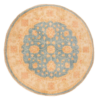 Ziegler Teppich 97x99cm - Orientteppich - hellblau