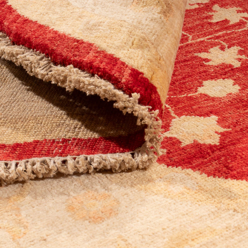 Ziegler Teppich rund  - 194 x 200 cm - rot