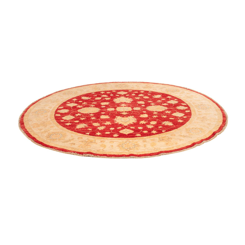 Ziegler Teppich rund  - 194 x 200 cm - rot