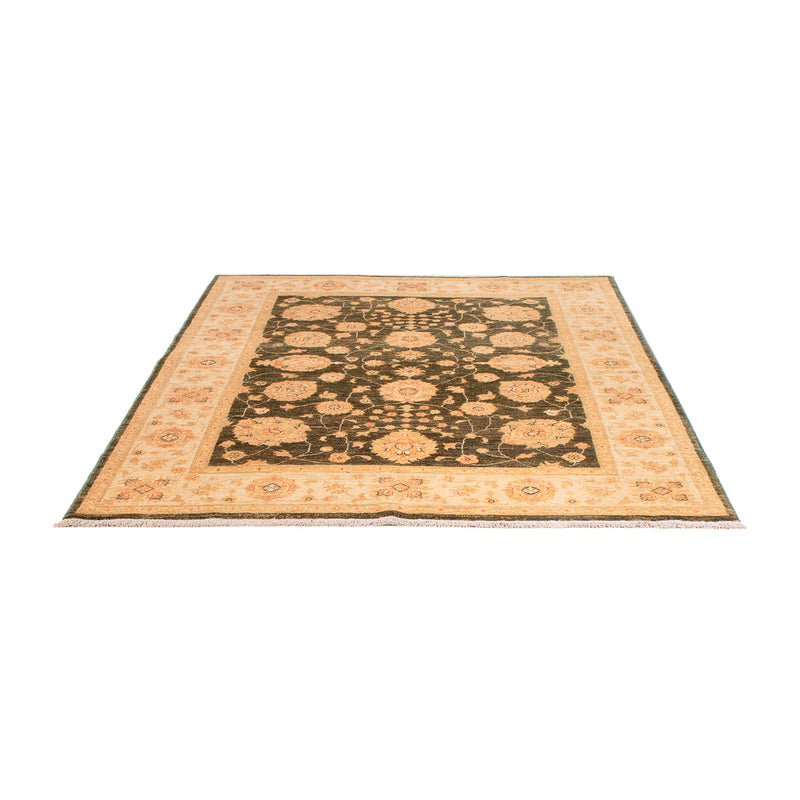 Ziegler Teppich 154x198cm - Orientteppich - olivgrün