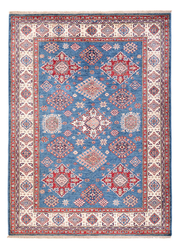 Kazak Teppich 150x204cm - Orientteppich - blau