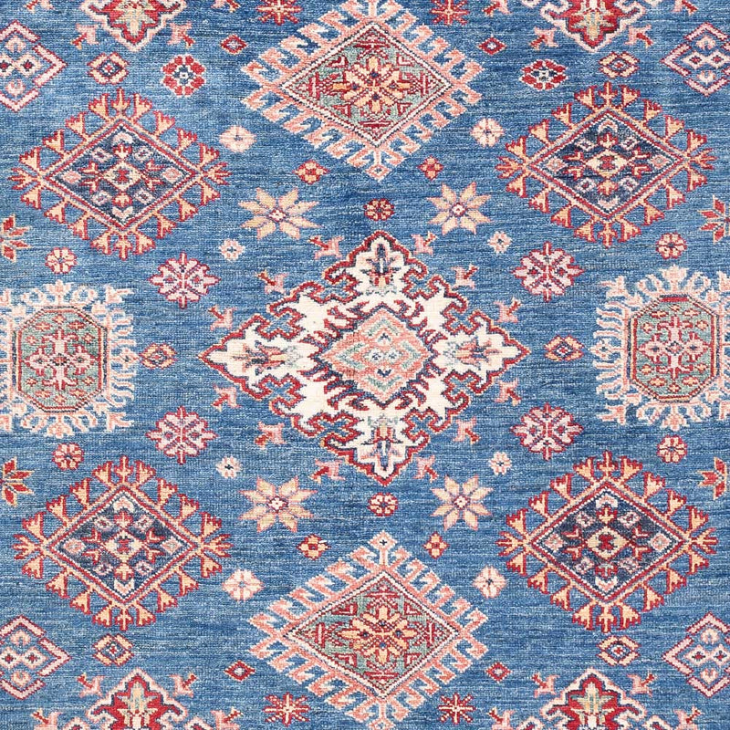 Kazak Teppich 150x204cm - Orientteppich - blau