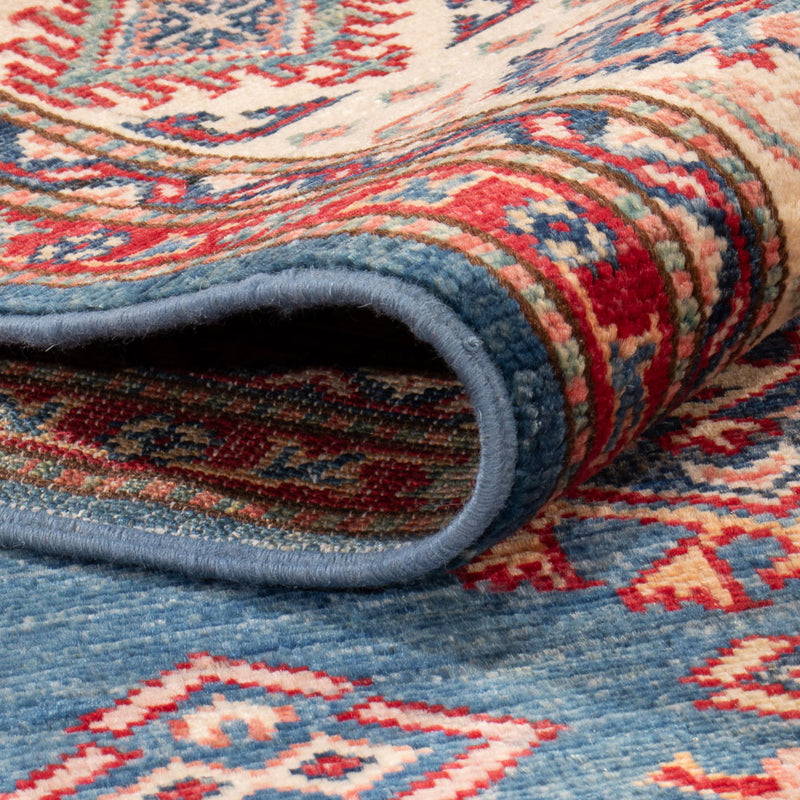 Kazak Teppich 150x204cm - Orientteppich - blau