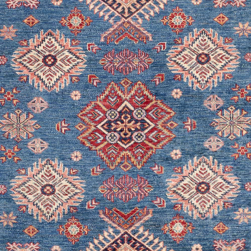 Kazak Teppich 147x210cm - Orientteppich - blau