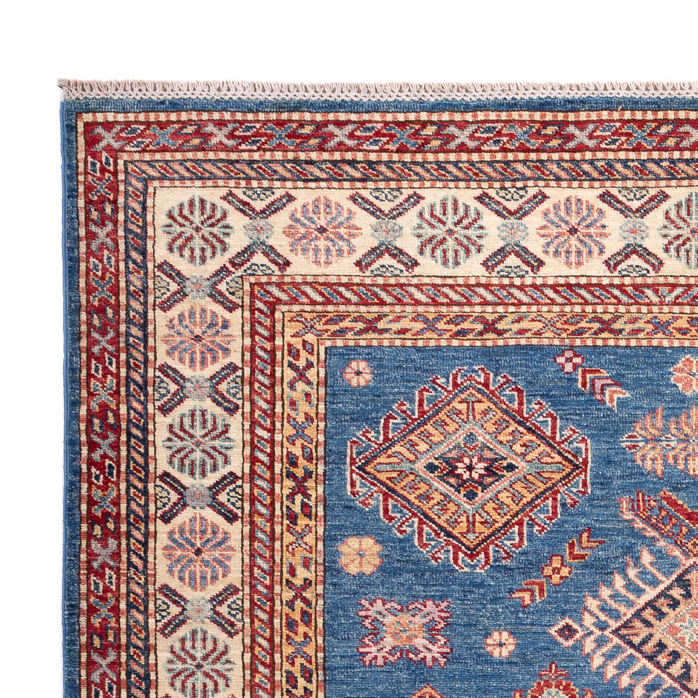 Kazak Teppich 147x210cm - Orientteppich - blau