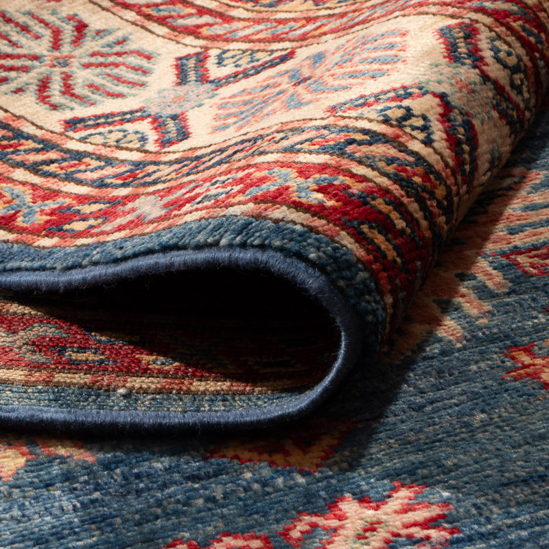 Kazak Teppich 147x210cm - Orientteppich - blau