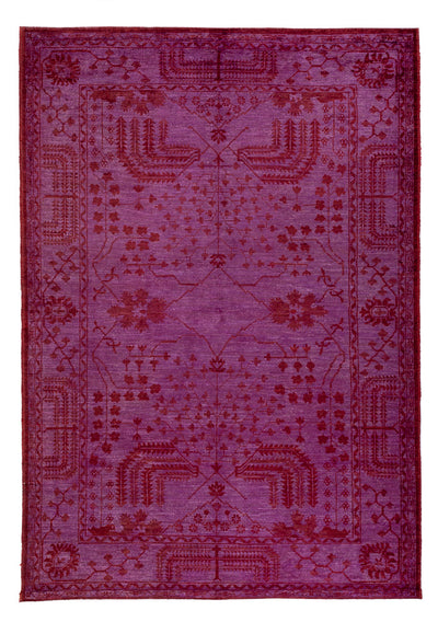 Ziegler Modern Teppich 139x197cm - Orientteppich - lila