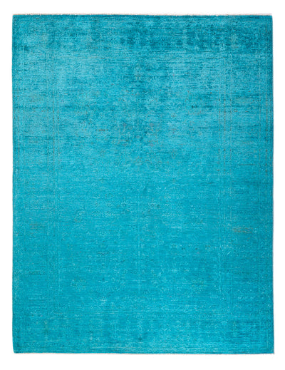 Ziegler Modern Teppich 151x199cm - Orientteppich - blau