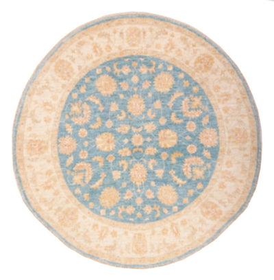 Ziegler Teppich 147x148cm - Orientteppich - blau