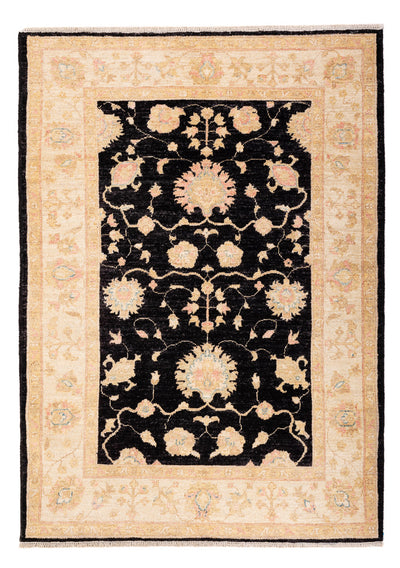 Ziegler Teppich 124x178cm - Orientteppich - schwarz