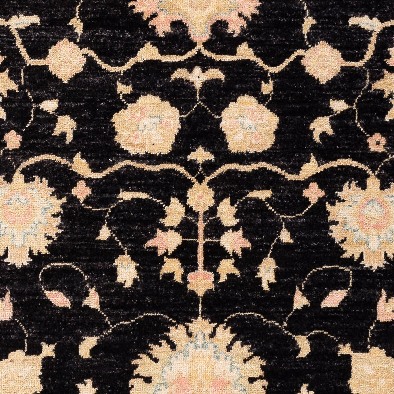 Ziegler Teppich 124x178cm - Orientteppich - schwarz