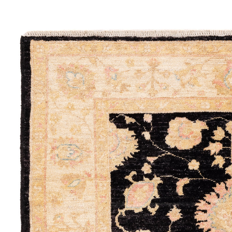 Ziegler Teppich 124x178cm - Orientteppich - schwarz