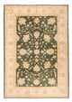 Ziegler Teppich 125x175cm - Orientteppich - olivgrün