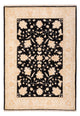 Ziegler Teppich 118x175cm - Orientteppich - schwarz