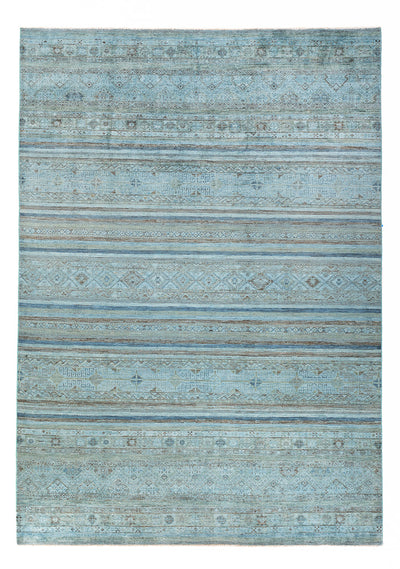 Shal Teppich 207x288cm - Orientteppich - hellblau