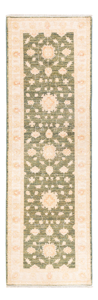 Ziegler Teppich 82x252cm - Orientteppich - olivgrün