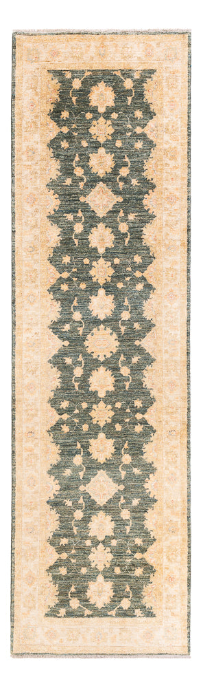 Ziegler Teppich 84x296cm - Orientteppich - olivgrün