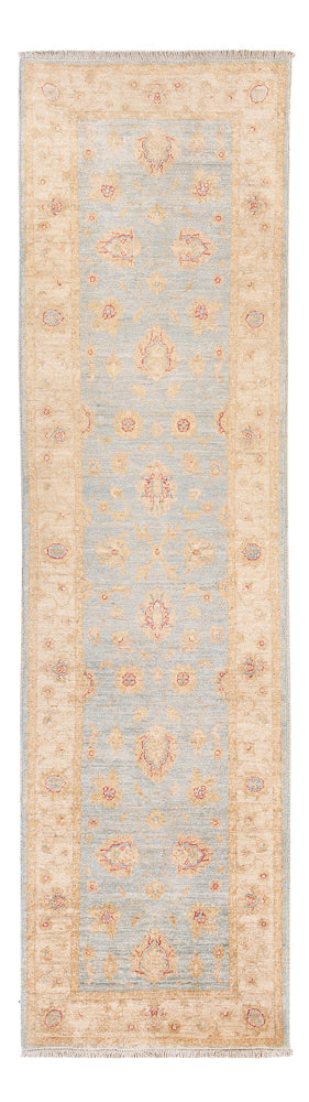 Ziegler Teppich 80x298cm - Orientteppich - hellblau