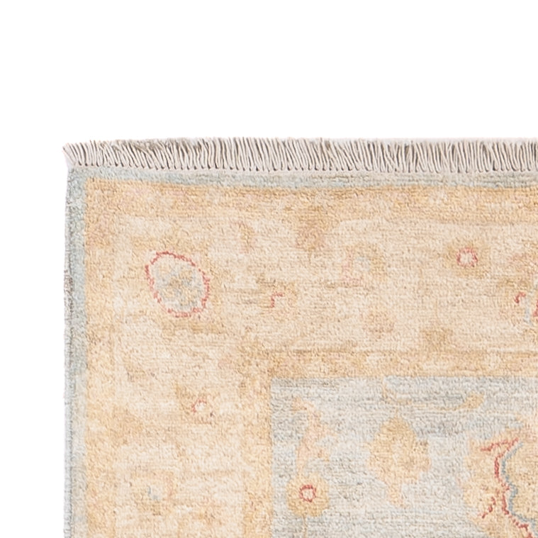 Ziegler Teppich 80x298cm - Orientteppich - hellblau