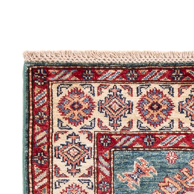 Kazak Teppich 75x247cm - Orientteppich - dunkelblau