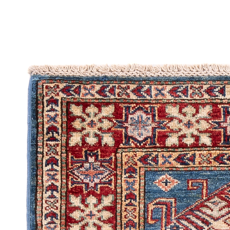 Kazak Teppich 75x240cm - Orientteppich - blau