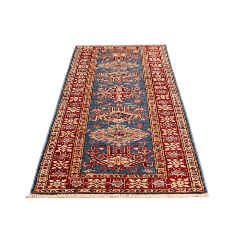 Kazak Teppich 75x240cm - Orientteppich - blau
