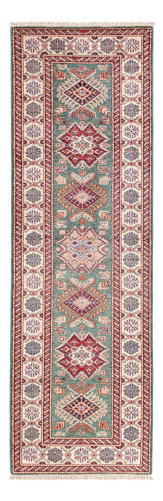 Kazak Teppich 75x248cm - Orientteppich - dunkelgrün