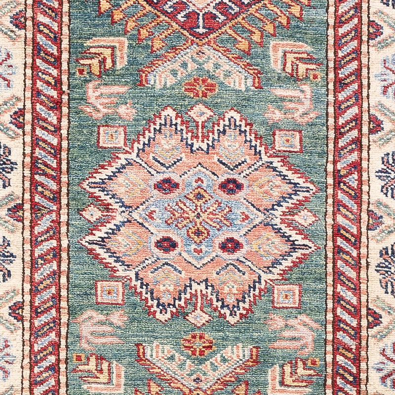 Kazak Teppich 73x248cm - Orientteppich - dunkelgrün