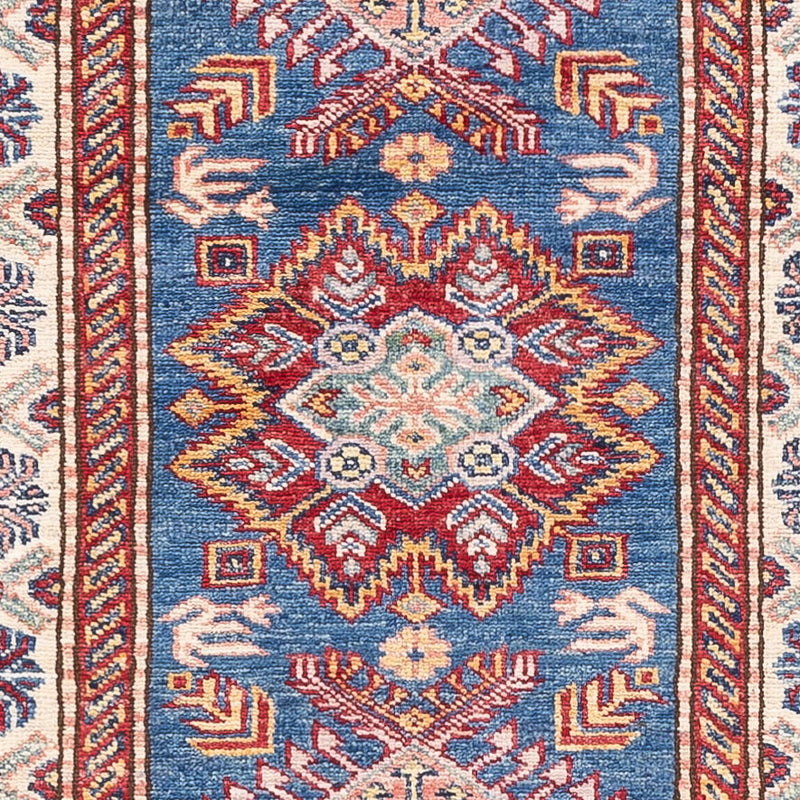Kazak Teppich 73x247cm - Orientteppich - blau
