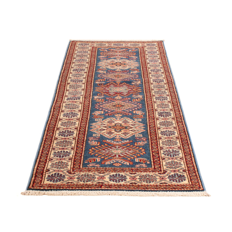 Kazak Teppich 73x247cm - Orientteppich - blau