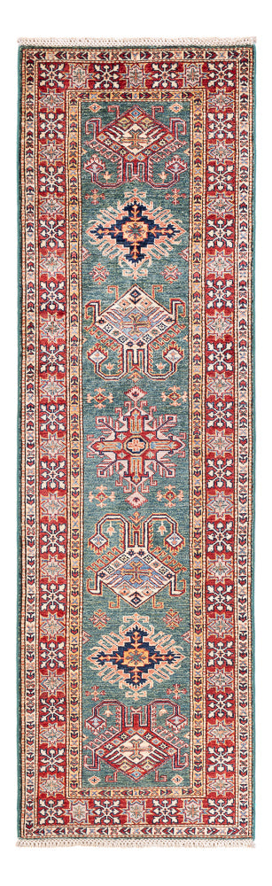 Kazak Teppich 74x256cm - Orientteppich - grün