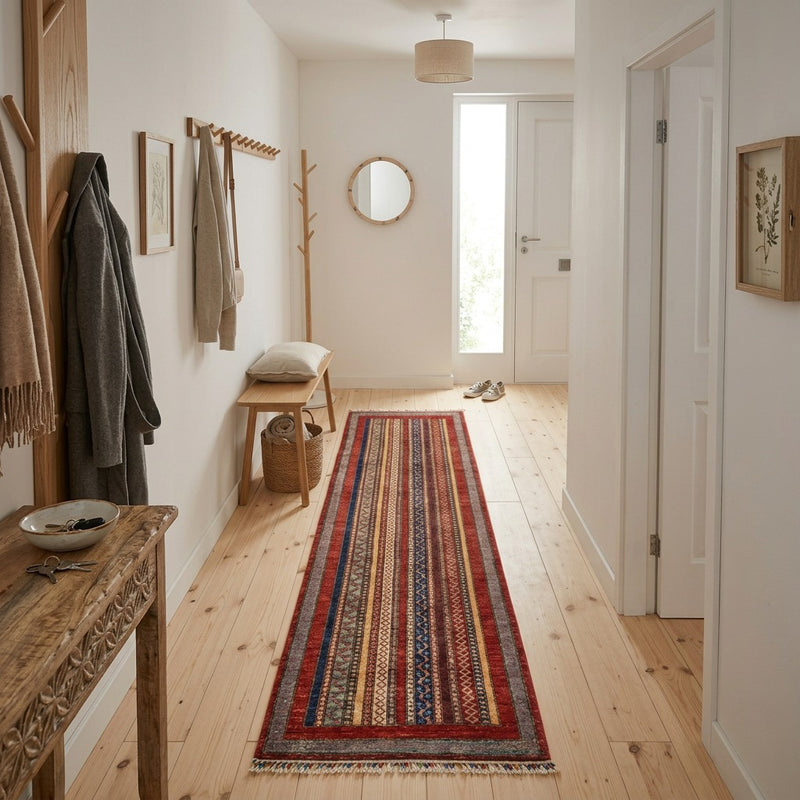 Shal Teppich 84x297cm - Orientteppich - mehrfarbig