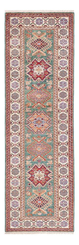 Kazak Teppich 75x244cm - Orientteppich - hellgrün