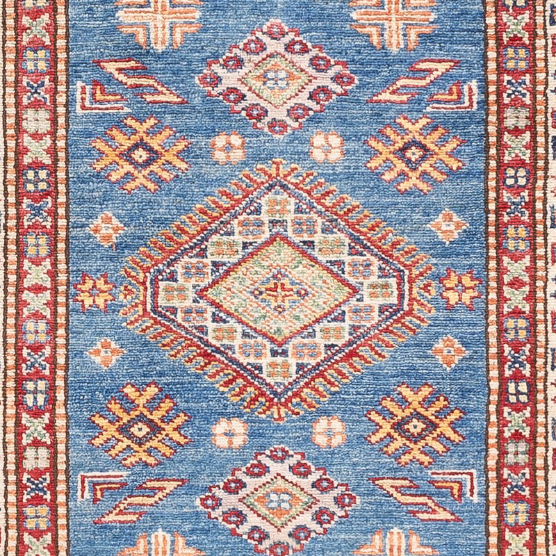 Kazak Teppich 77x254cm - Orientteppich - blau