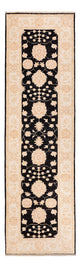 Ziegler Teppich 84x303cm - Orientteppich - dunkelblau