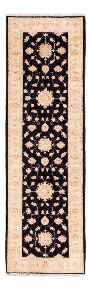 Ziegler Teppich 76x250cm - Orientteppich - dunkelblau