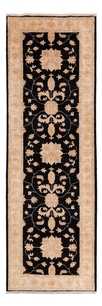 Ziegler Teppich 83x253cm - Orientteppich - dunkelblau