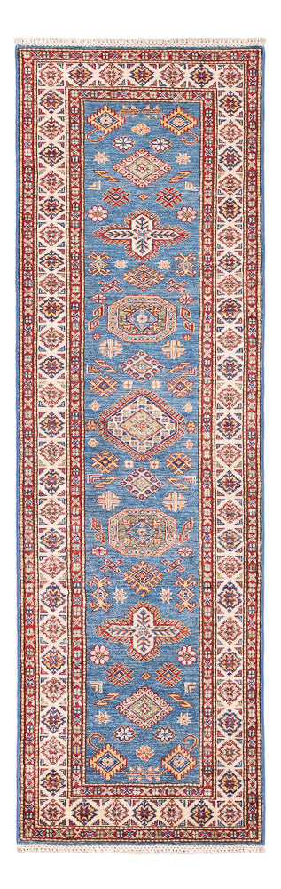 Kazak Teppich 74x256cm - Orientteppich - blau