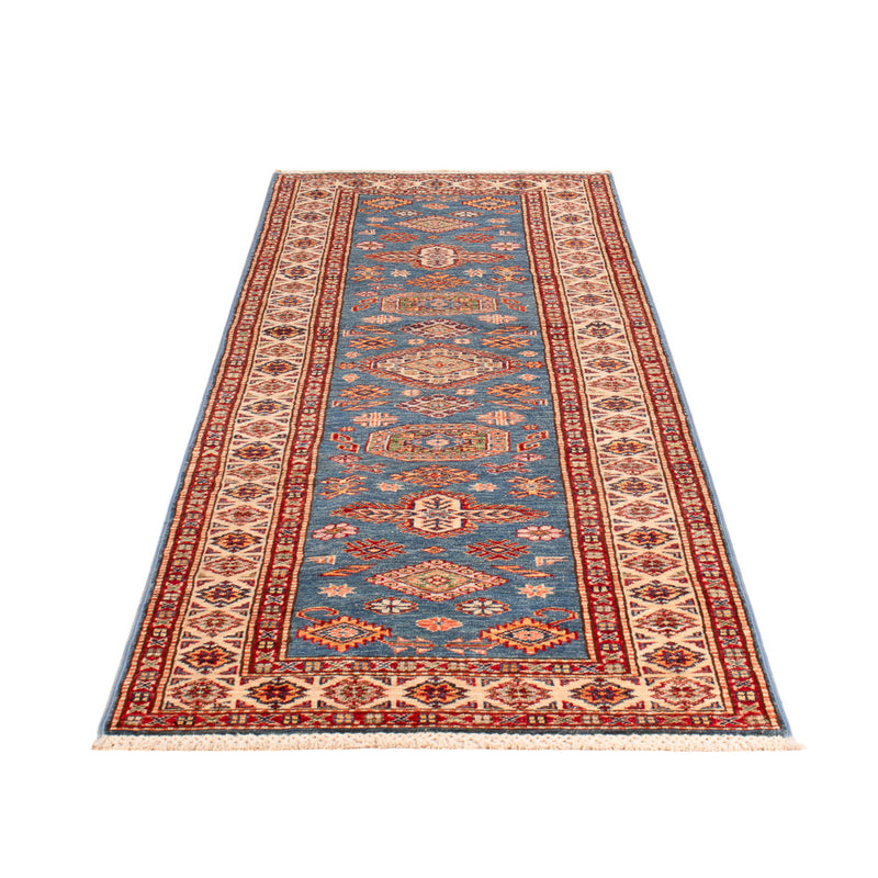 Kazak Teppich 74x256cm - Orientteppich - blau