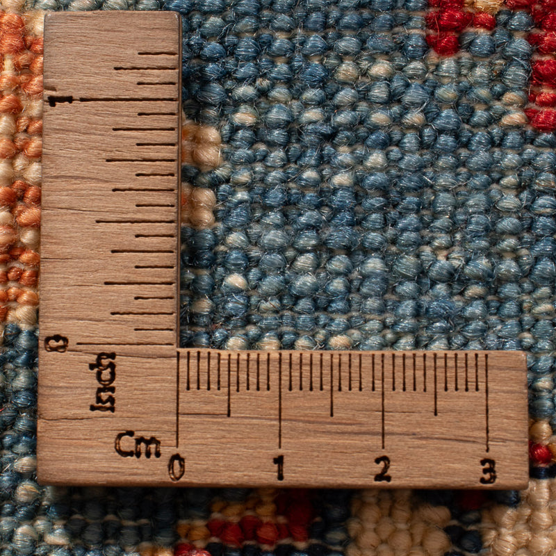 Kazak Teppich 74x256cm - Orientteppich - blau