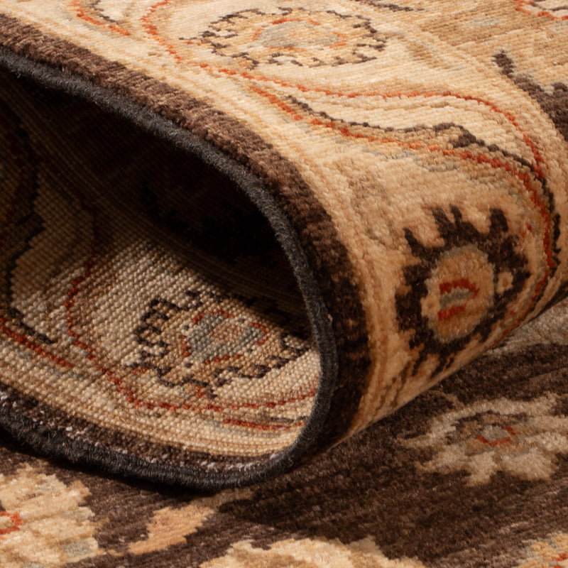 Ziegler Teppich 75x305cm - Orientteppich - dunkelbeige