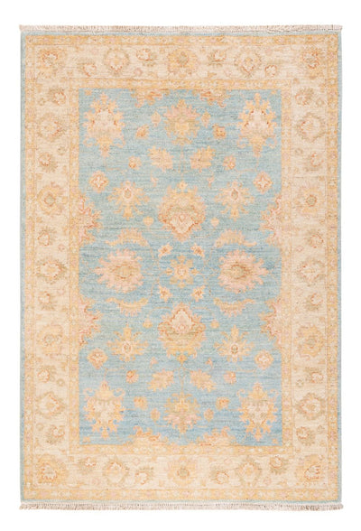 Ziegler Teppich 99x145cm - Orientteppich - hellblau