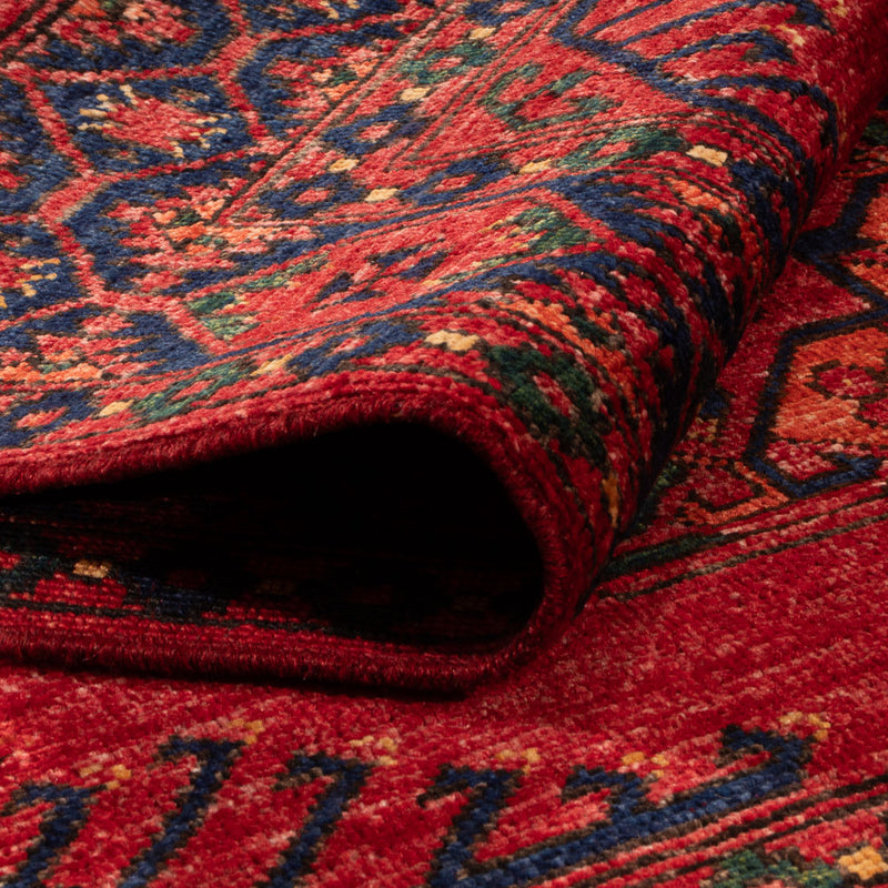 Afghan Teppich 100x150cm - Orientteppich - rot