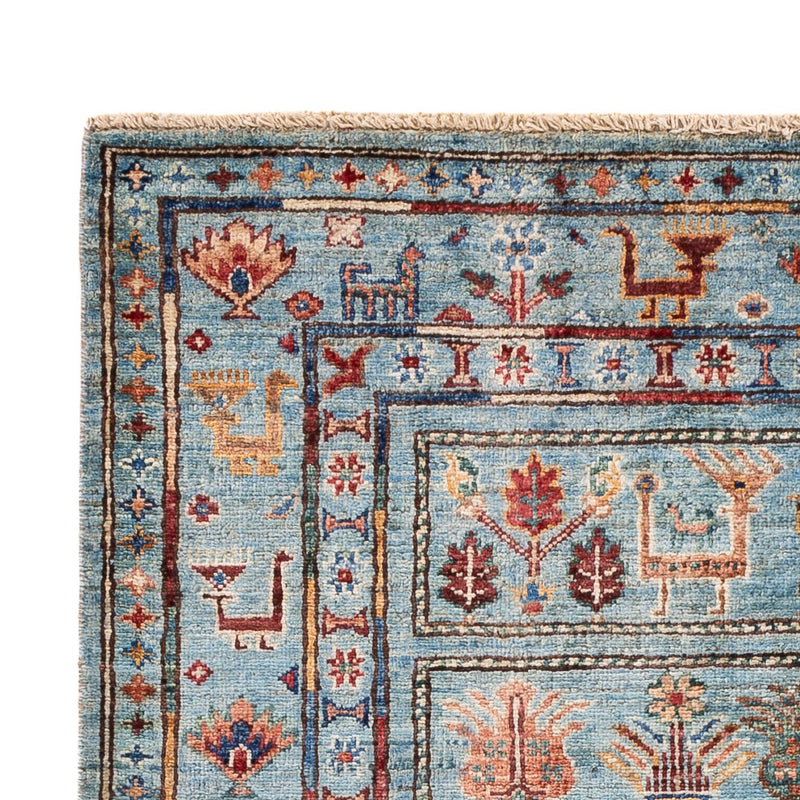 Ariana Teppich 104x154cm - Orientteppich - hellblau
