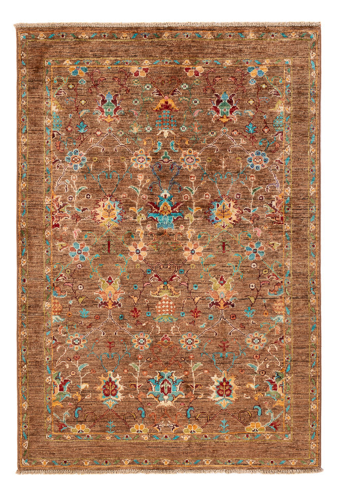 Ariana Teppich 100x147cm - Orientteppich - dunkelbeige