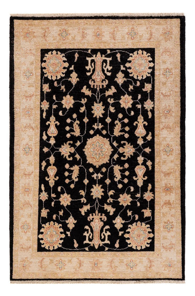 Ziegler Teppich 96x147cm - Orientteppich - schwarz