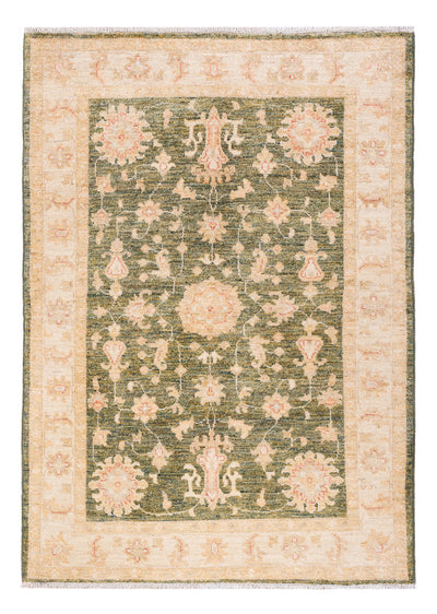 Ziegler Teppich 104x146cm - Orientteppich - olivgrün