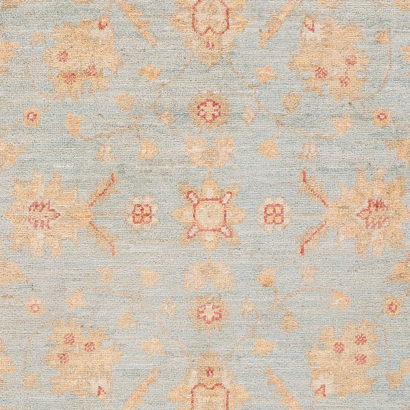 Ziegler Teppich 101x150cm - Orientteppich - hellblau